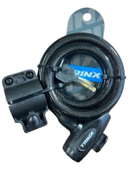 Tranca Para Bicicleta Acero 120mm Trinx