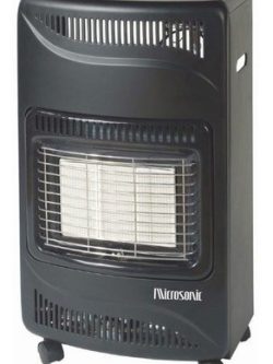 Estufa Super Gas Microsonic Grande Mas Profunda Con Valvula Color Negro