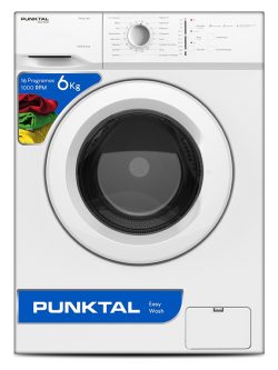 Lavarropas Punktal Frontal Pk-66 Lav 6kg 1000 Rpm 16 Program Color Blanco