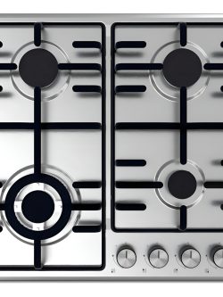 Anafe De Empotrar 4h Inox. Encendido Electronico Pk-702 Ag Color Gris