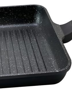 Plancha Asador Cuori Antiadherente Negro 28x28cm Albion