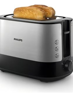 Tostadora Metalica Philips Hd2637/90 Diseño Compacto Color Gris