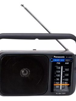 Radio Panasonic Rf-2400 Am/fm Corriente Y Pilas Albion Color Negro